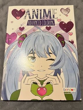 NEW Anime Advanced Coloring Book